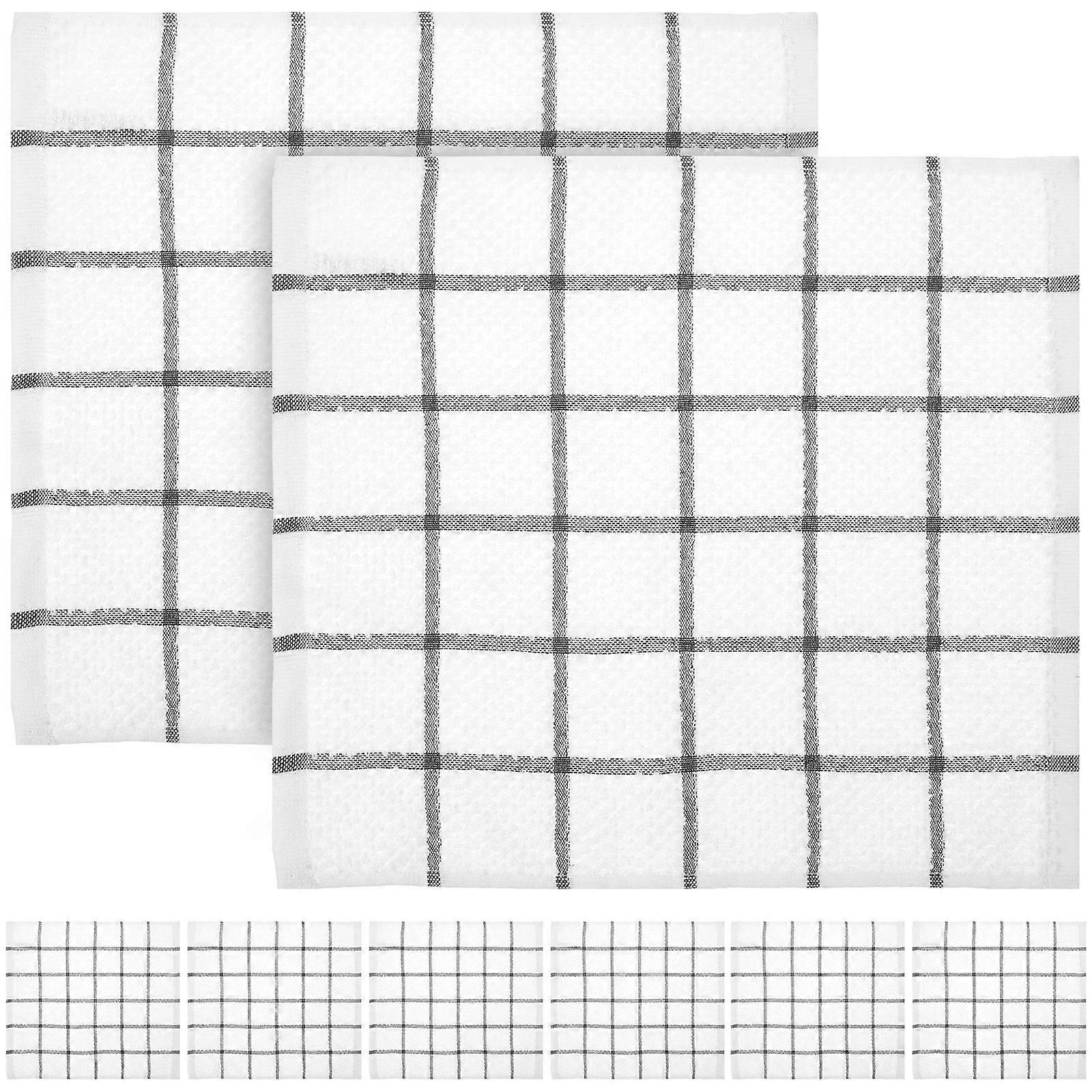 Here's a refined and detailed product description based on the title you provided:
**8pcs Thickened Cotton Kitchen Towels – Stylish Grey