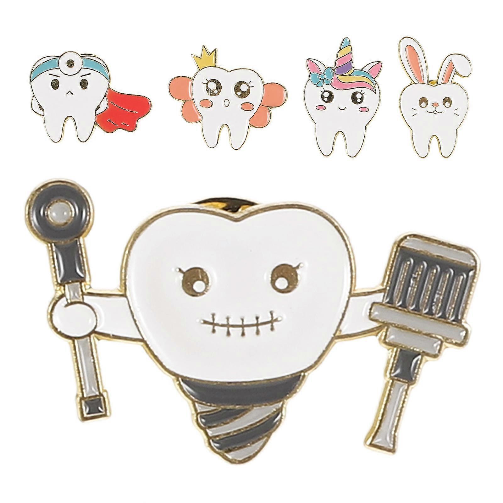 الكرتون مشبك بروش الصدار للحياة اليومية والمناسبات الخاصة بألوان متنوعة 5 قطع