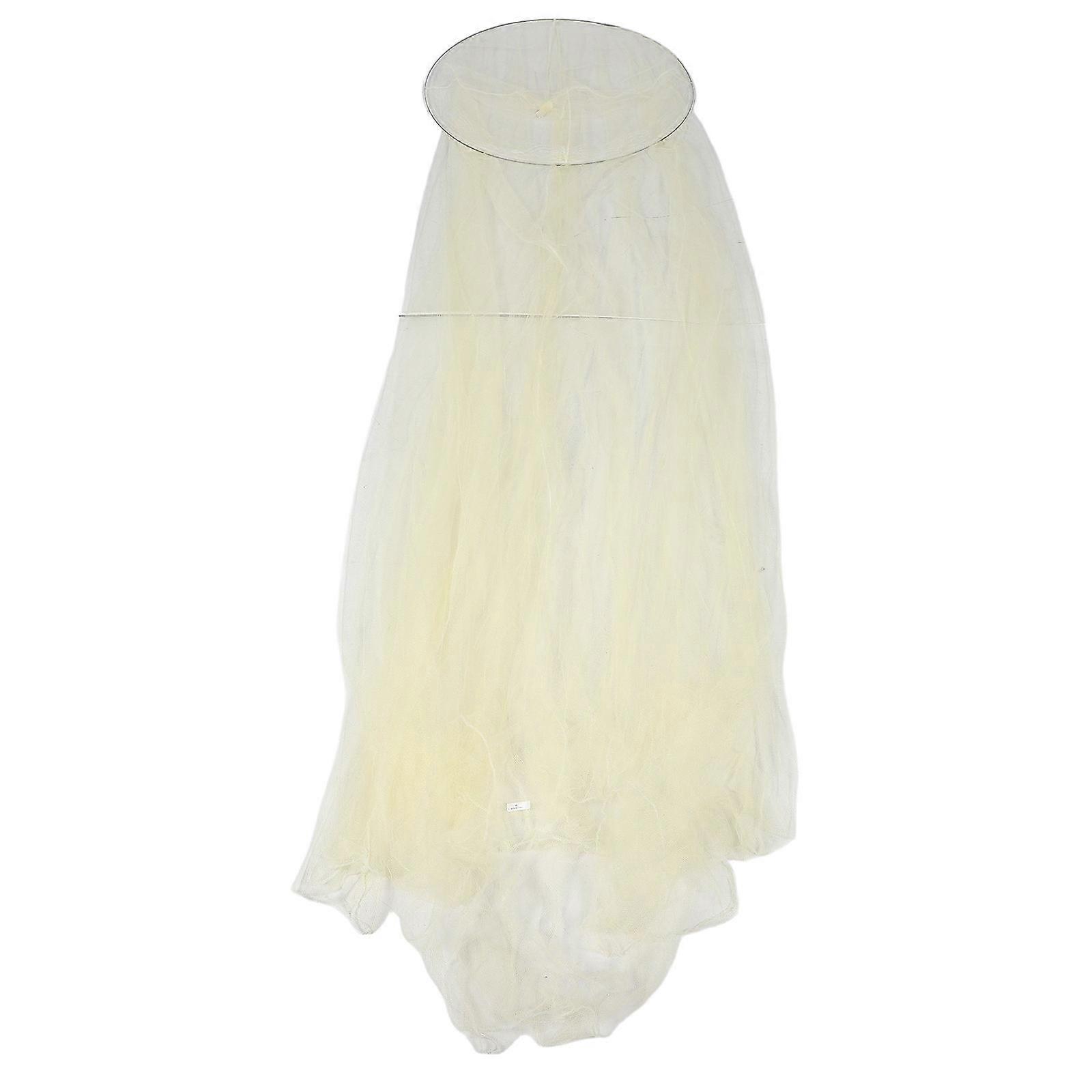 Round Dome Mosquito Protection Canopy For Girls Nurseries Dust Isolation Beige 1Pack