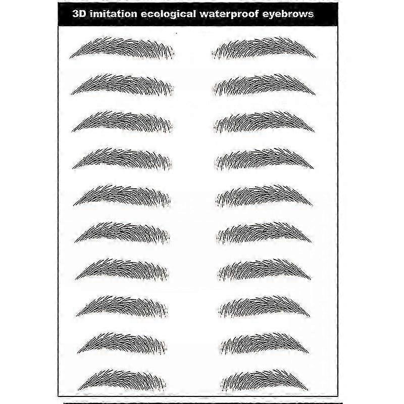 4d Hair-like Eyebrow, Tattoo Sticker, False Eyebrows, Waterproof Makeup, 5 Sheets