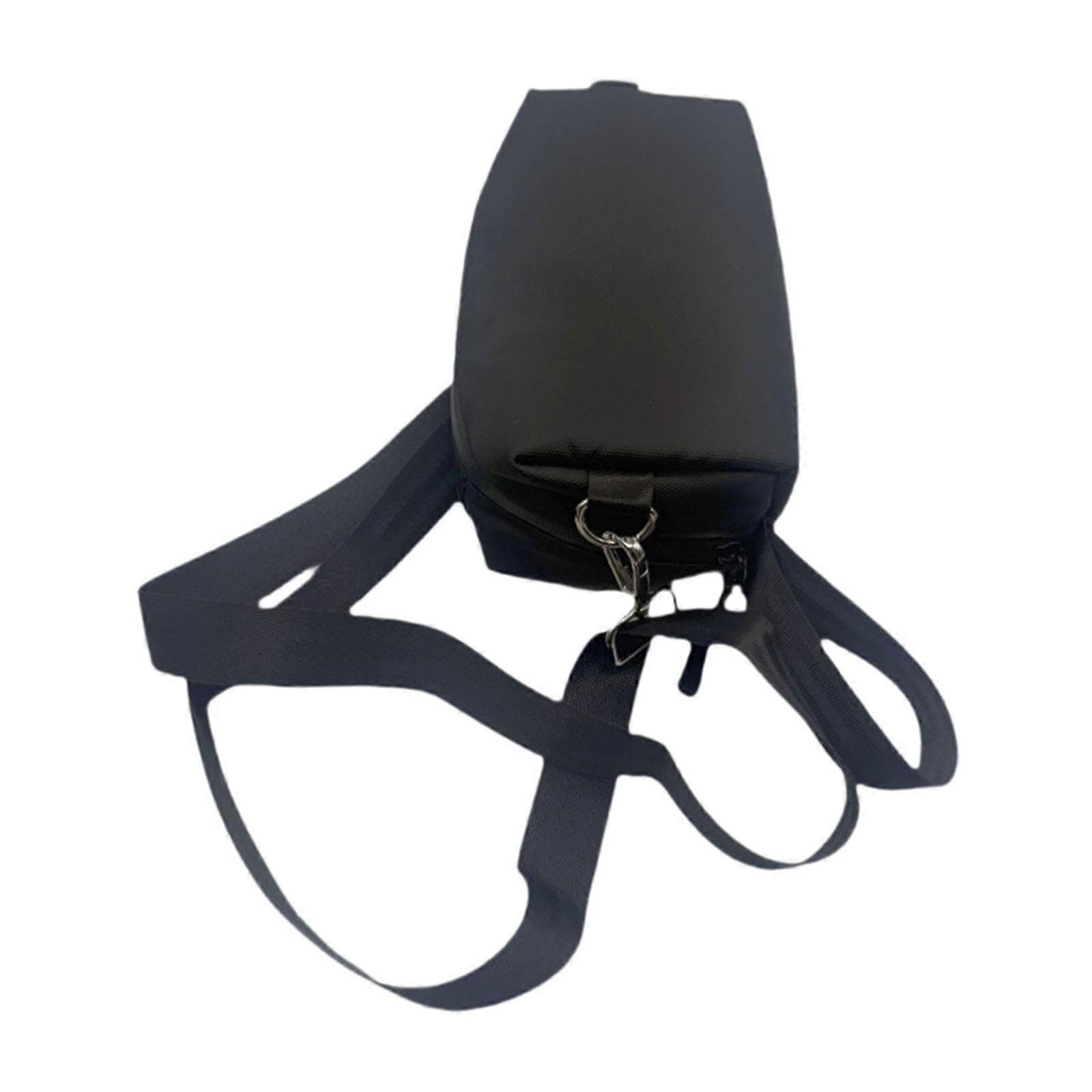 Camera storage bag for Pocket 3 – black nylon flannel protective case with zipper and handle loop – compact travel organizer