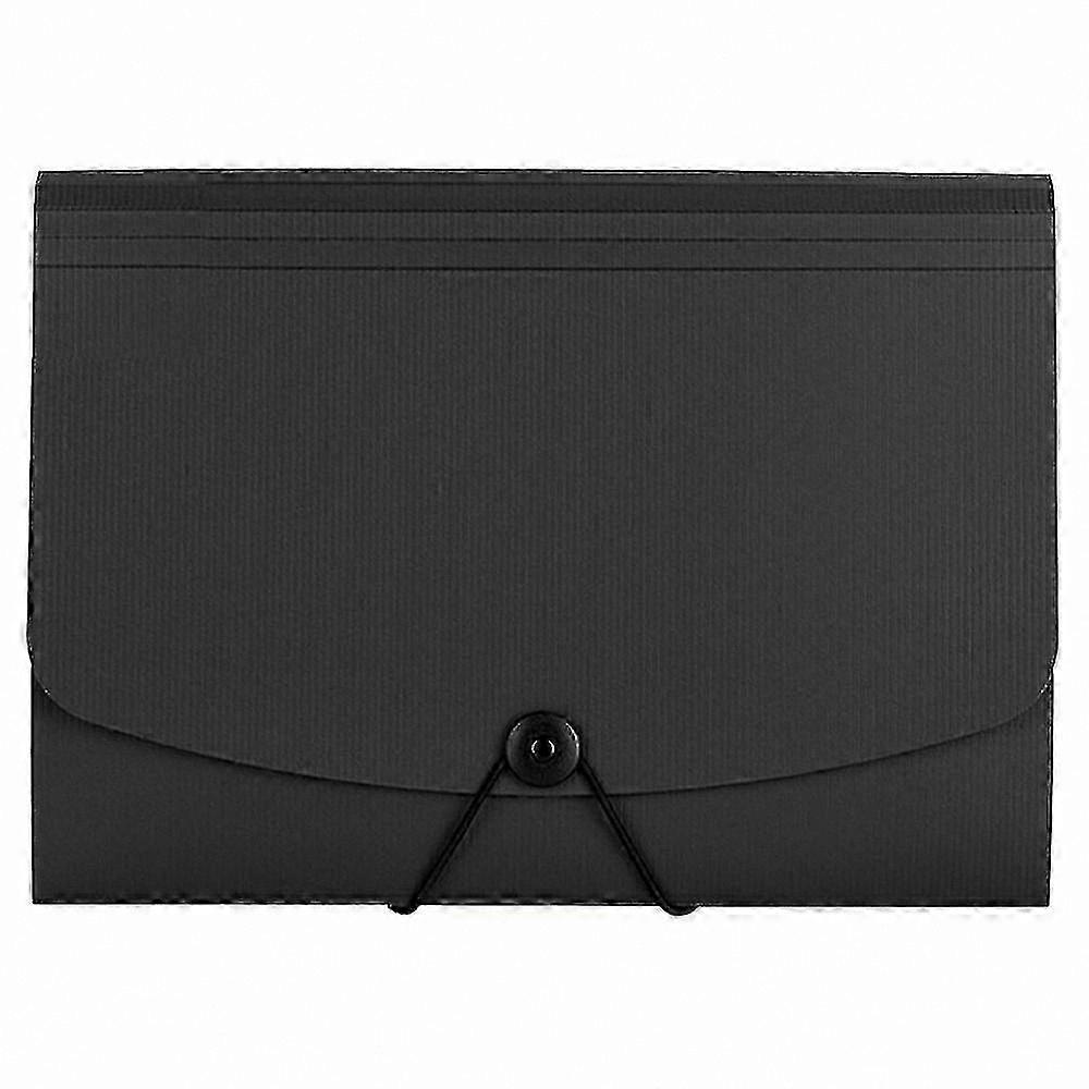 Large Capacity Expanding File Folder with Flap and Secure Cord Closure