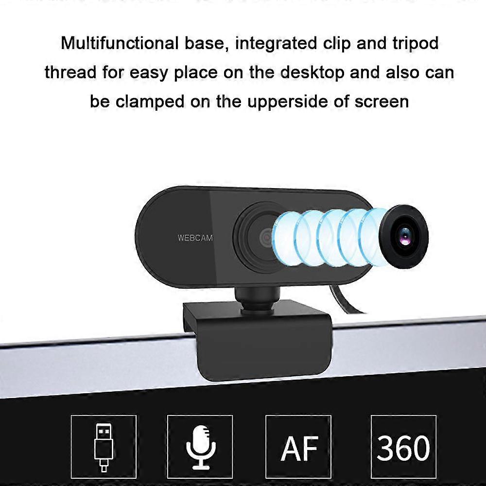 USB2.0 1080P Webcam 2M Pixel Video Web Camera with Microphone for Computer Laptop