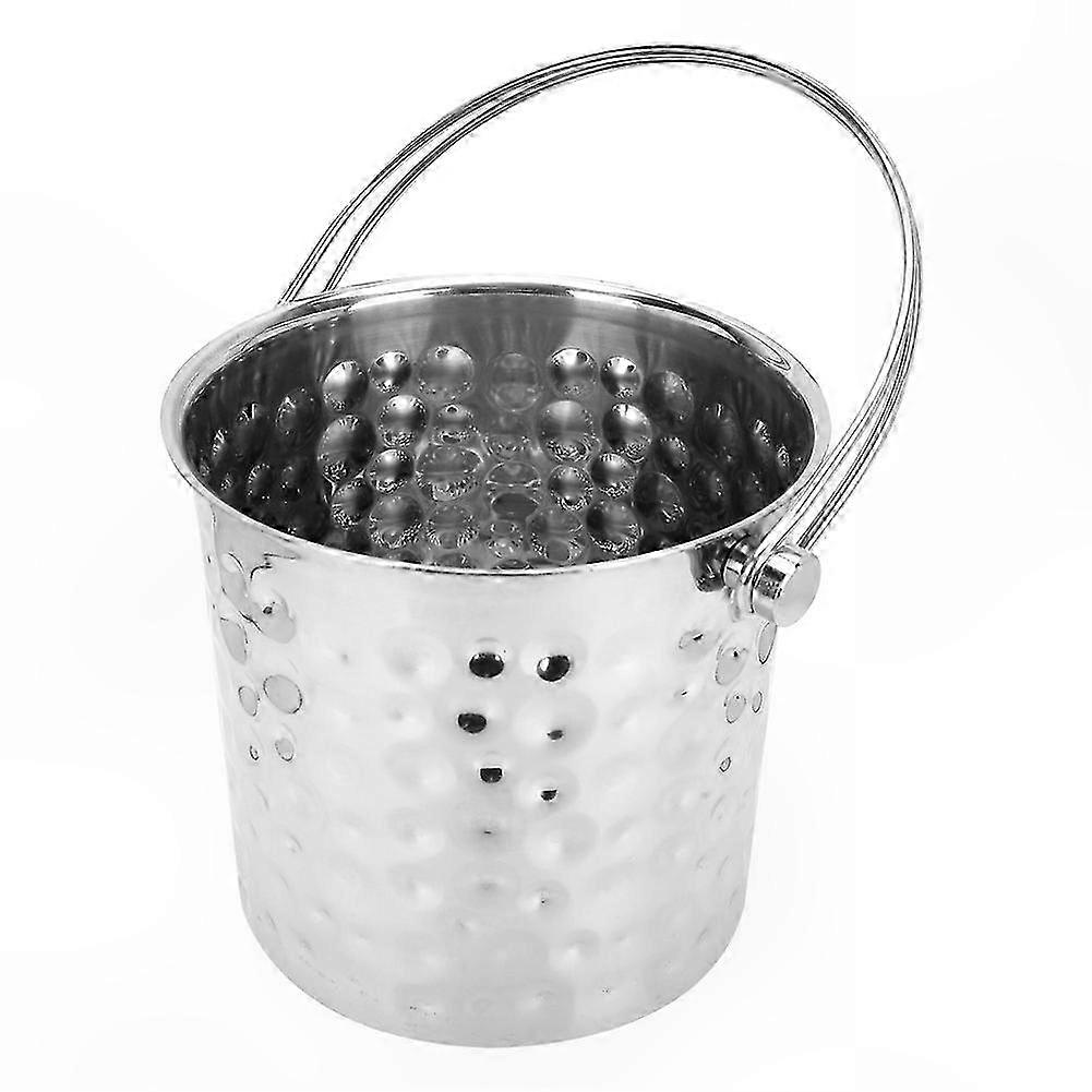 Secchiello per ghiaccio portatile in acciaio inossidabile da 1 litro con filtro per l'uso in bar a casa