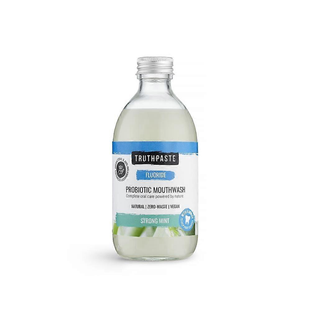Truthpaste Probiotic Mouthwash Strong Mint With Fluoride 300ml - 3 Pack
