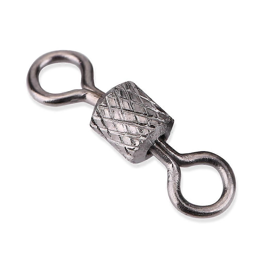 100pcs High Strength Copper Barrel Rotate Ring Swivels 4# Durable