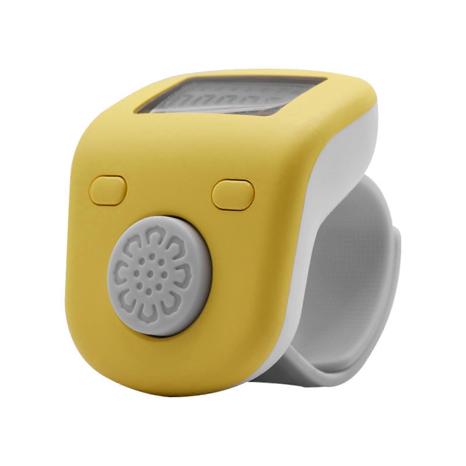 Digital Electronic Counter - Ergonomic Ringing Design, Precise Counting Tool, Yellow, Warehouse And Workouts