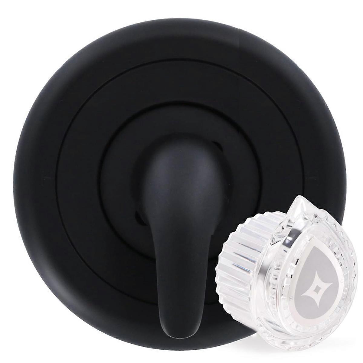 Black Shower Handle and Valve Kit for Shower Trim Kit and Valve Shower Handle Replacement