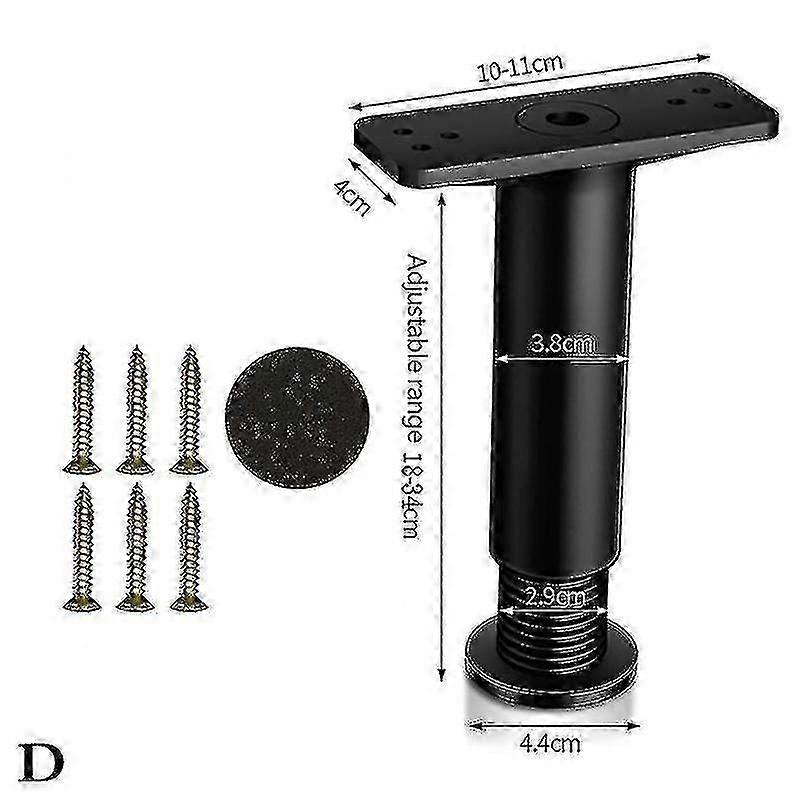 Adjustable Telescopic Beam Support Foot for Non-Solid Wood Bed Boar...