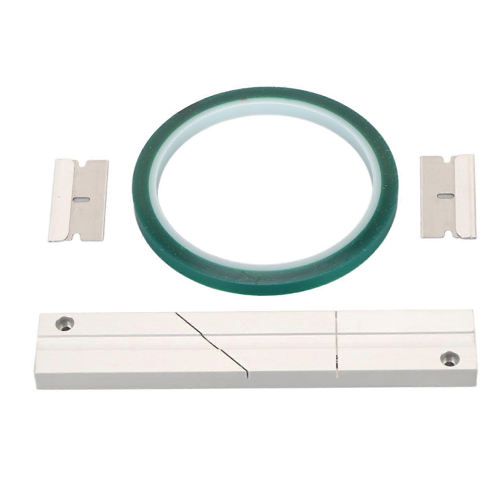 1/4 10 Inch Tape Splicing Set Professional Tape Splicing Block with Leader Tape and 2 Cutting Blades for Revoxsonido 1/4 10 Inch Open Reel Tape Media 