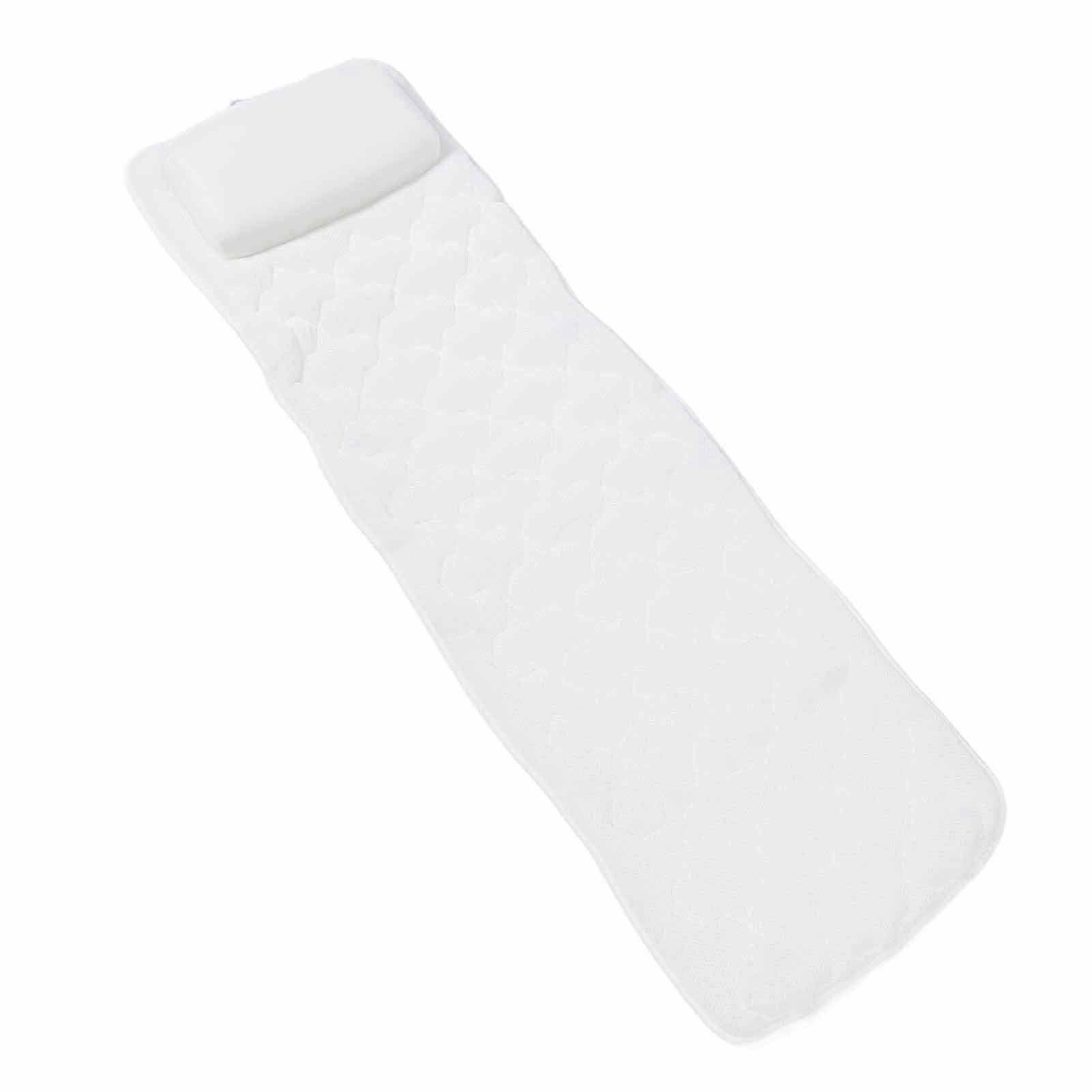 Full Body Bath Pillow 130x40cm Soft Neck & Back Support Mat