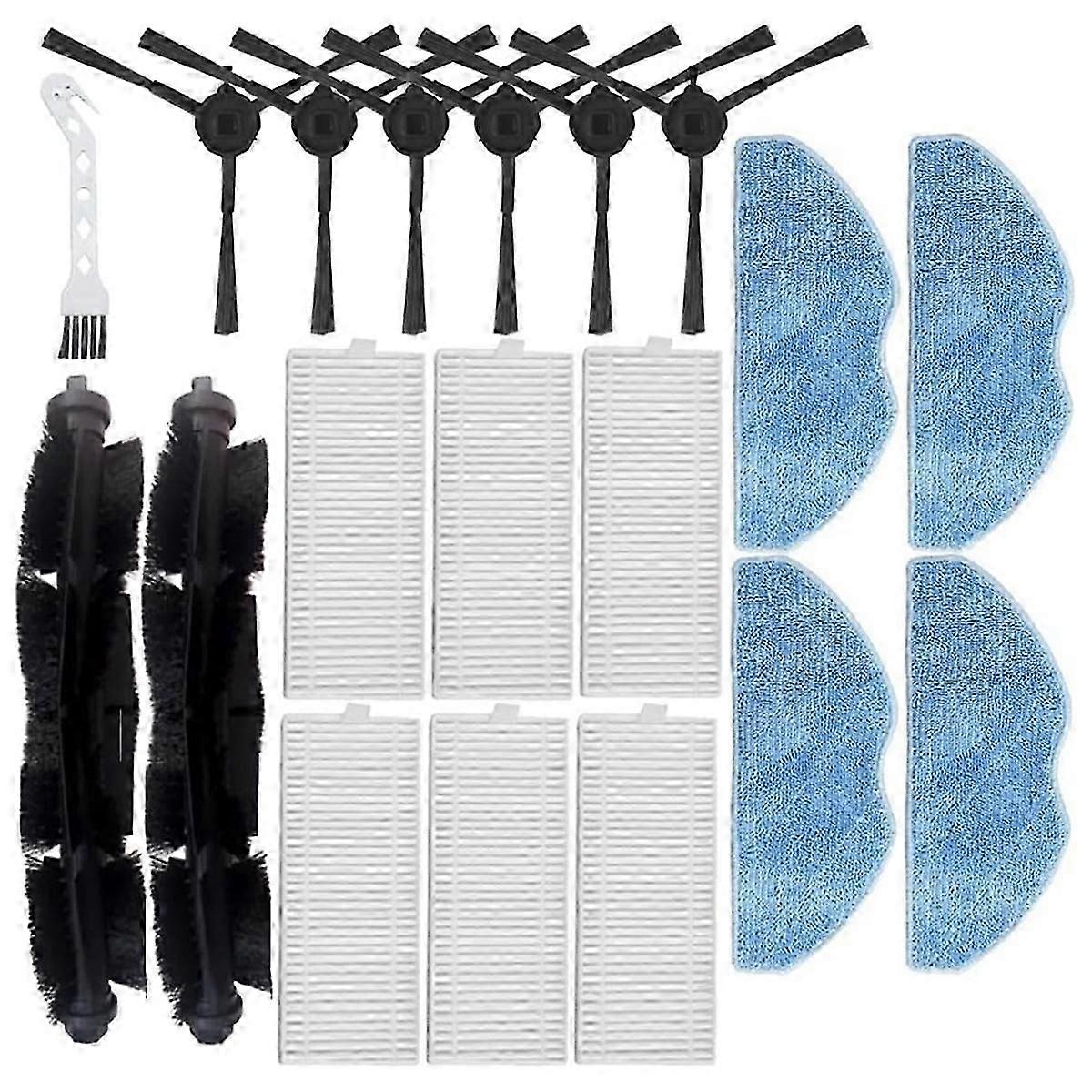 Suitable for Tefal Rowenta X-Plorer 75 S+ RG8597W Robot Vacuum Parts: 19 PCS Main Brush & HEPA Filter