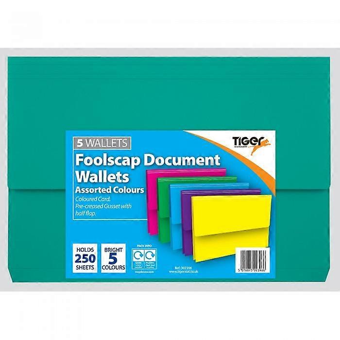 Tiger Stationery A4+ Document Wallet (Pack of 60)