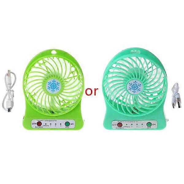 Mini 18650 USB fan, suitable for multiple power sources, with LED light