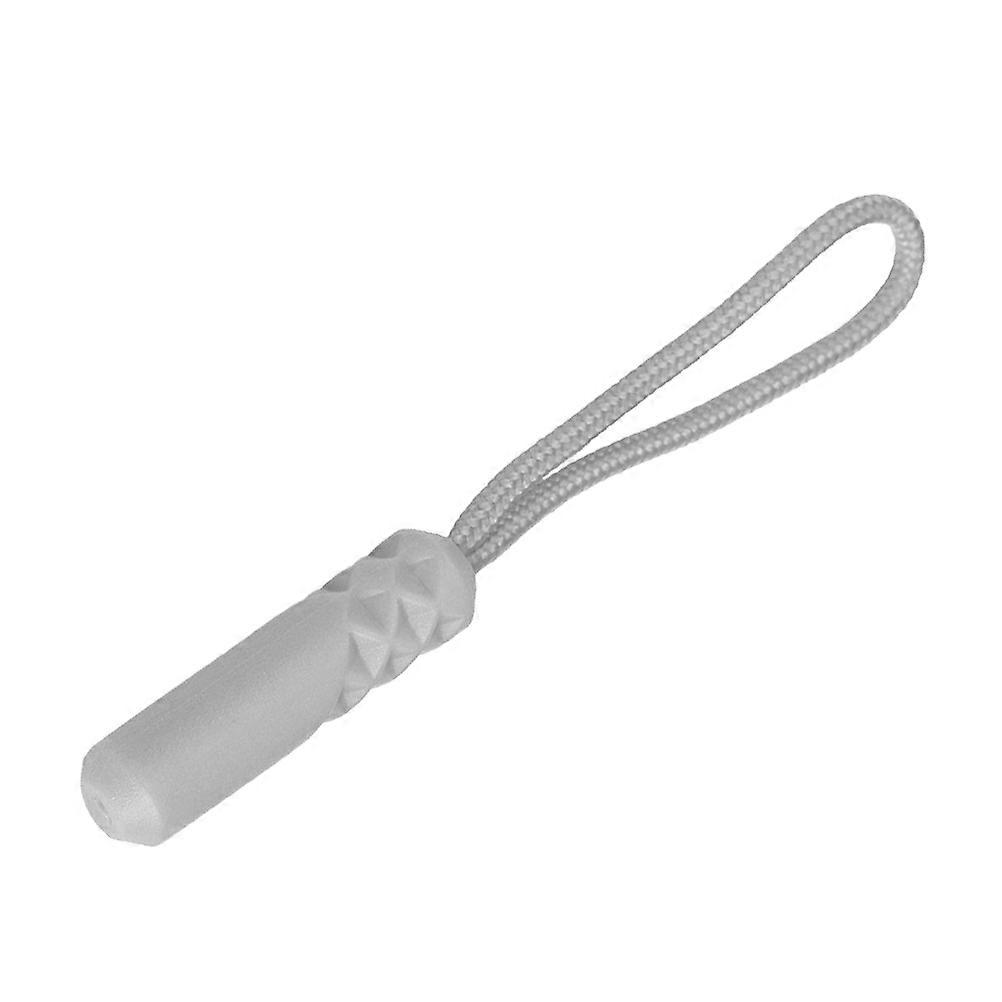 Grey Zipper Pulls for Bags Clothes and Luggage 20 Pieces Plastic Polyester Strong and Durable for
