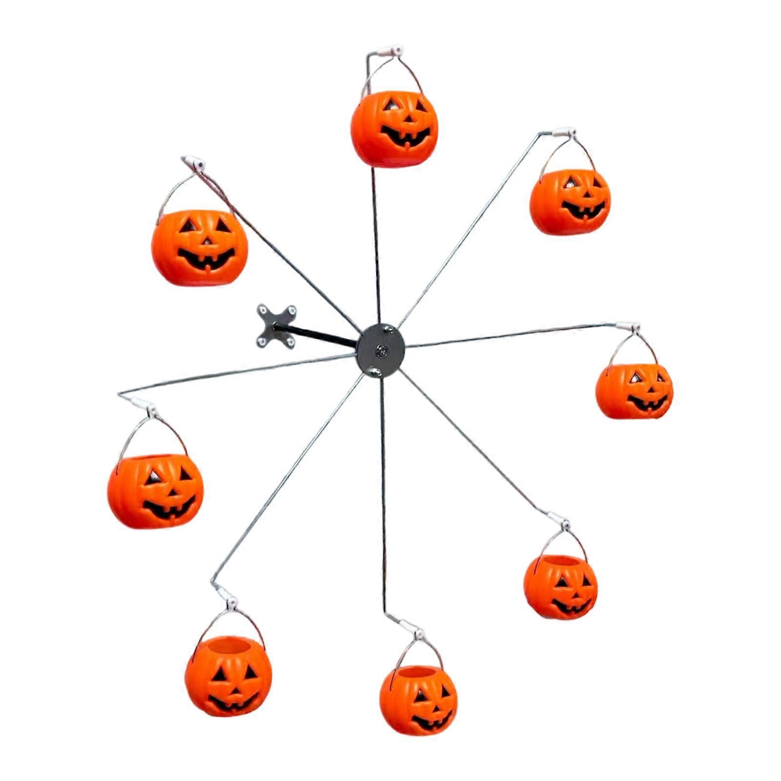 Ferris Wheel Bird Feeder Rotating Motion Durable Steel Design Easy to Installation for Bird Watching Enthusiasts Multicolor