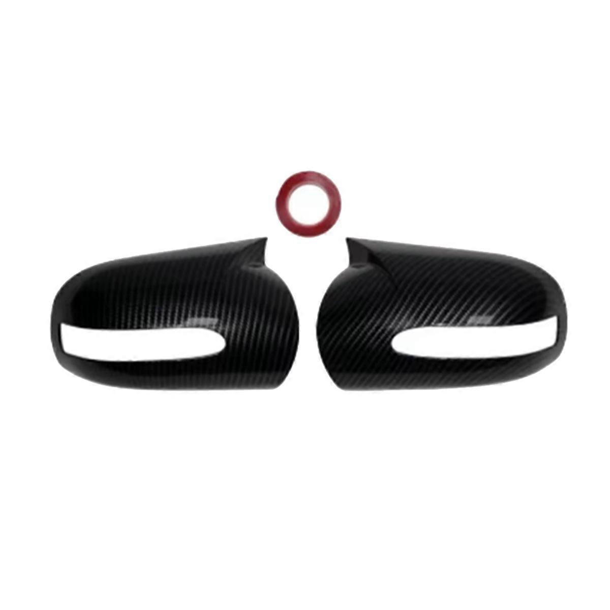 Car Rear View Mirror Cover Side Mirror Shell Carbon Fiber Trim for E C-Class W211 W203 2001-2007