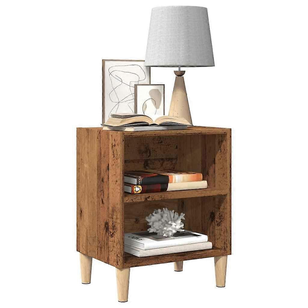 HomeTables Bedside Tables Bedside Cabinet Old Wood 40x30x50 cm Engineered Wood