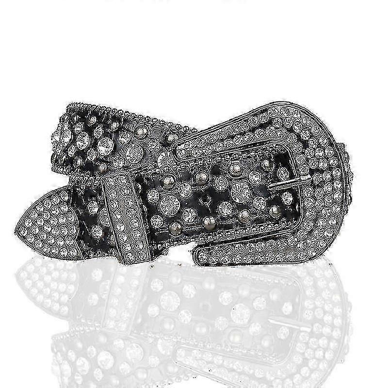 Unisex strassz szegecses öv farmerhez divat All-Match derékpánt kiegészítő