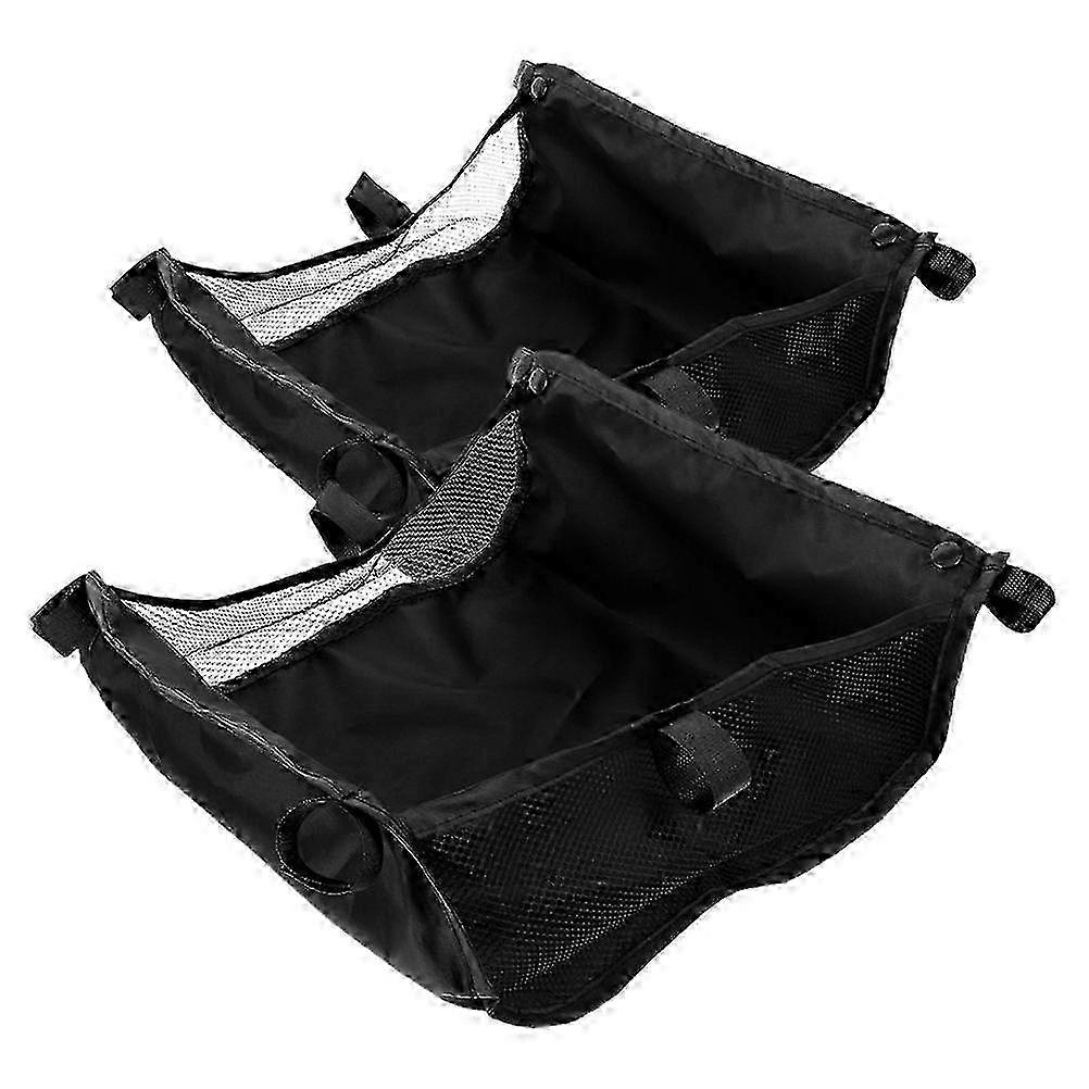 2pcs Large Capacity Stroller Basket Under Stroller Storage Bag Durable And Easy To Install Storage Bag for Baby Trend Wagon Accessories And Unive