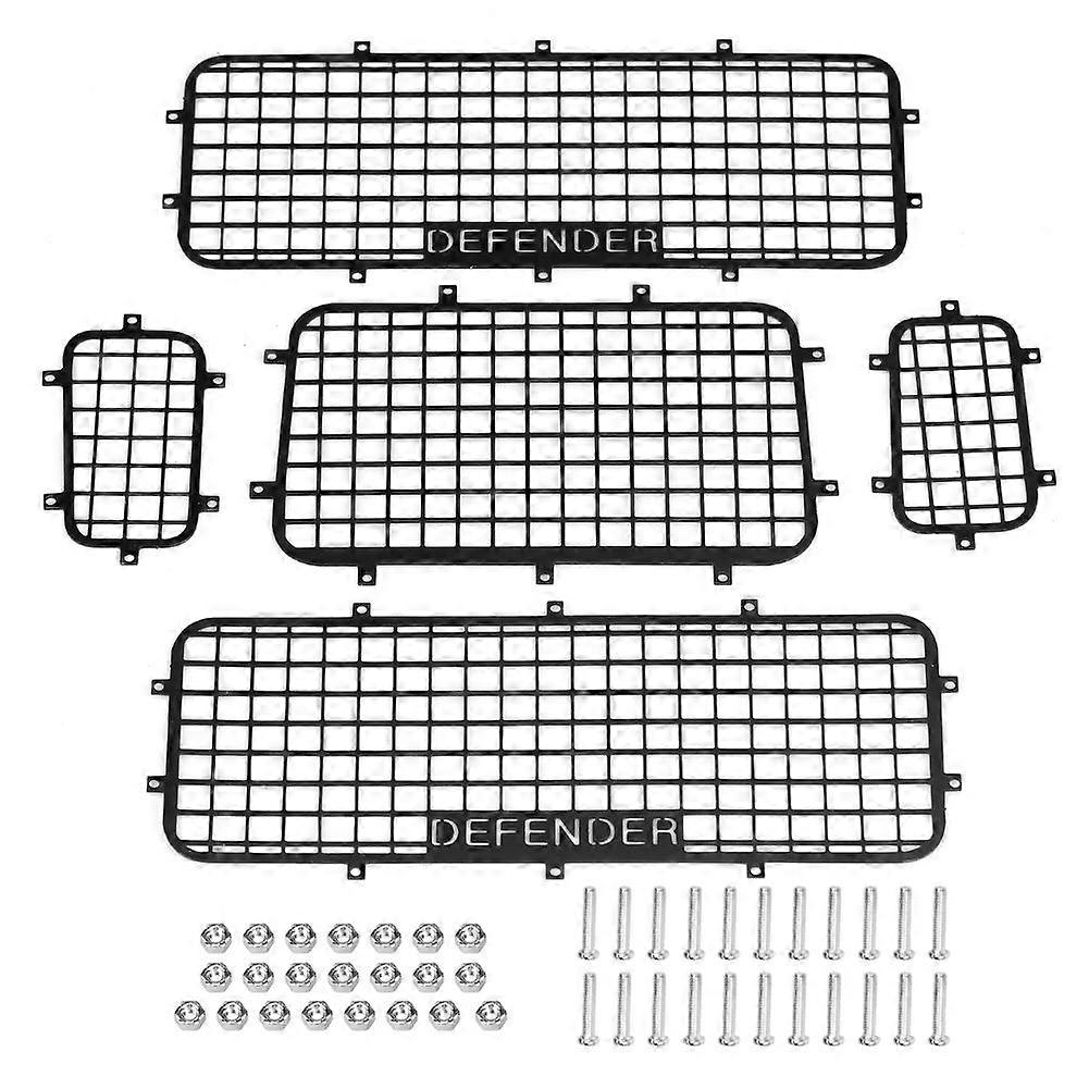 5 Pcs Metal Window Protection Nets for Traxxas TRX-4 1/10 Scale RC Crawler Car
