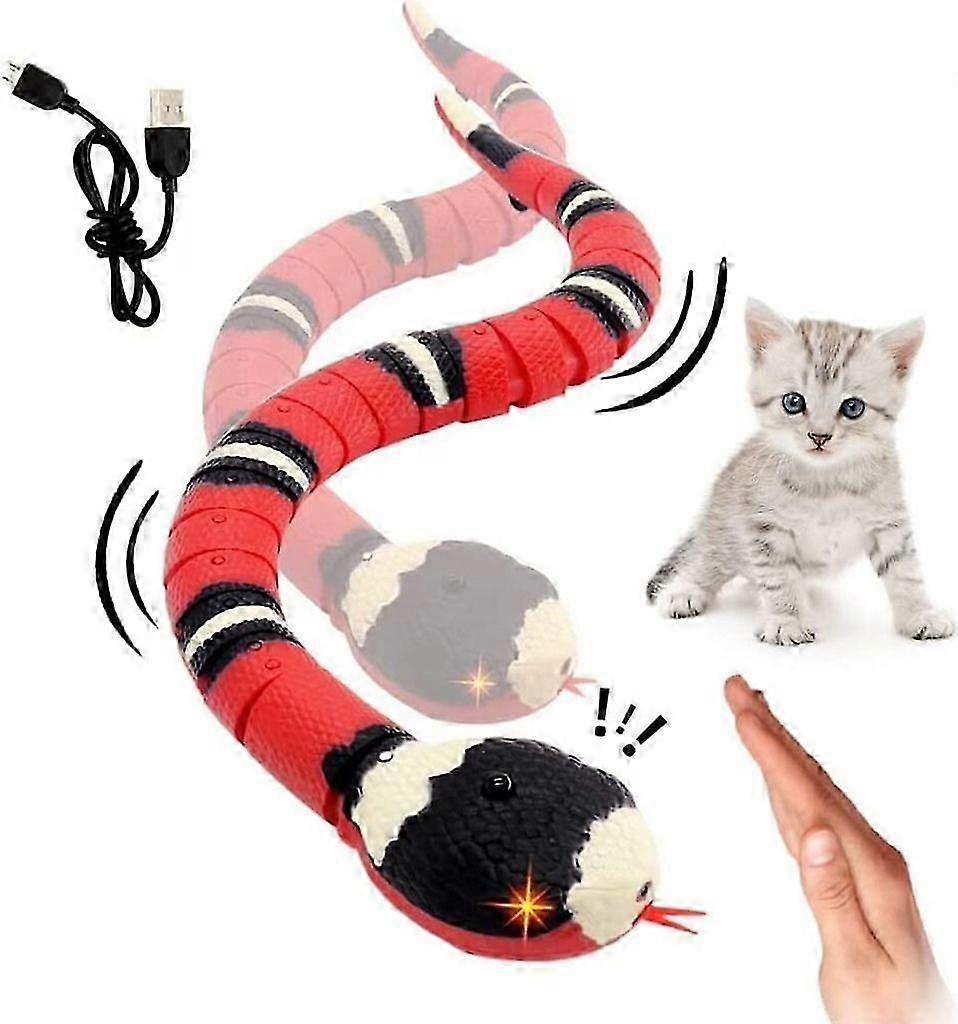 Snake Toy, Cat Toy Snake, Interactive Cat Toy, Smart Sensor, With USB Cable, Suitable for Cat Pet Prank Props