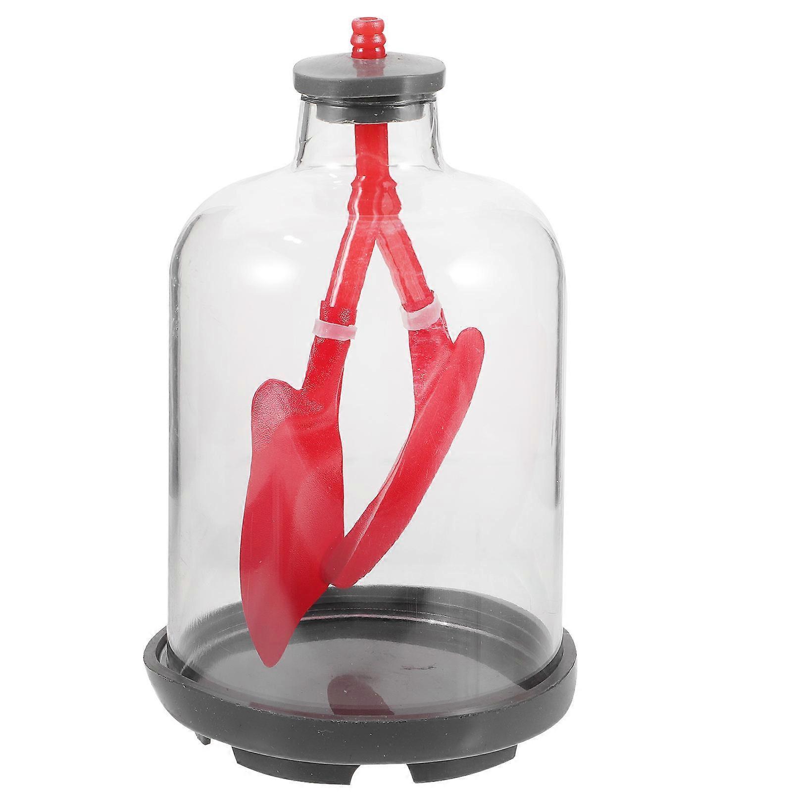 Red Lung Function Demonstration Model for Physiological Teaching 5Pcs Set