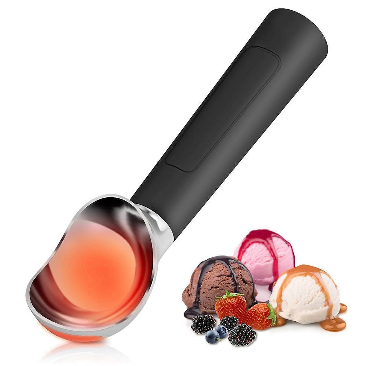 Heated Ice Cream Scoop-Electric Scooper for Hard Ice Cream and Desserts,Handheld Heating Up to 158F, with LED Display,B