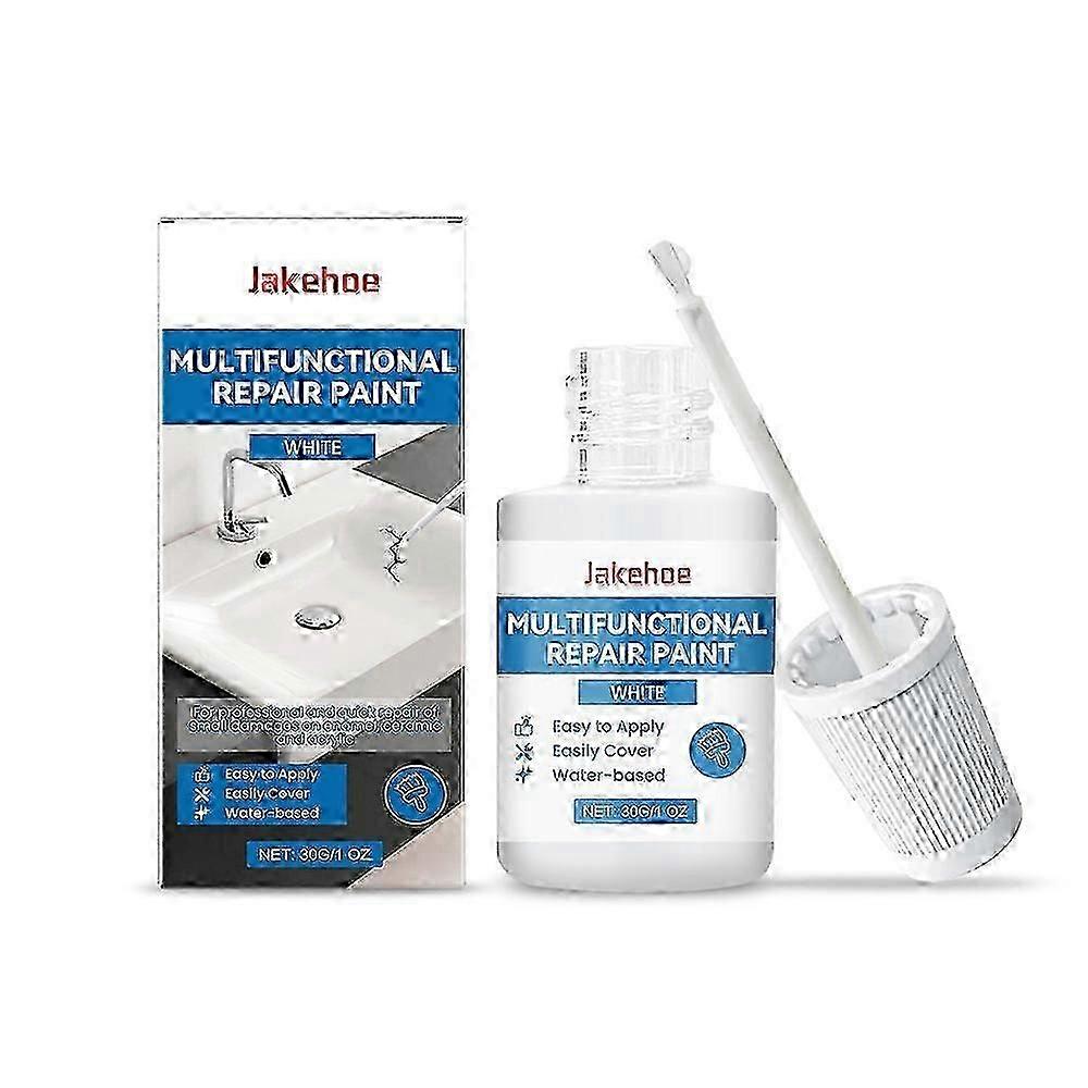 2025 White Enamel Paint 30ml Bath Enamel Repair Strong White Enamel Up Paint For Repairing Small Scratches Defects And Cracks In Bathtubs And Ceramic