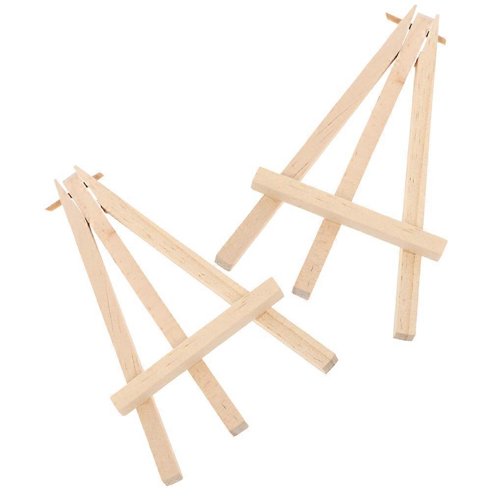Wooden Display Easel for Game Card Display 2Pcs Foldable Mini Table Stand