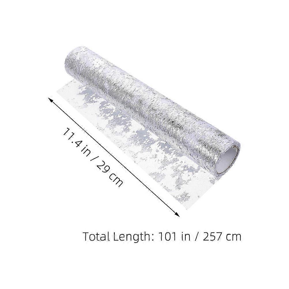 Silver Table Runner Tulle Table Runner for Wedding Decor 1 Roll