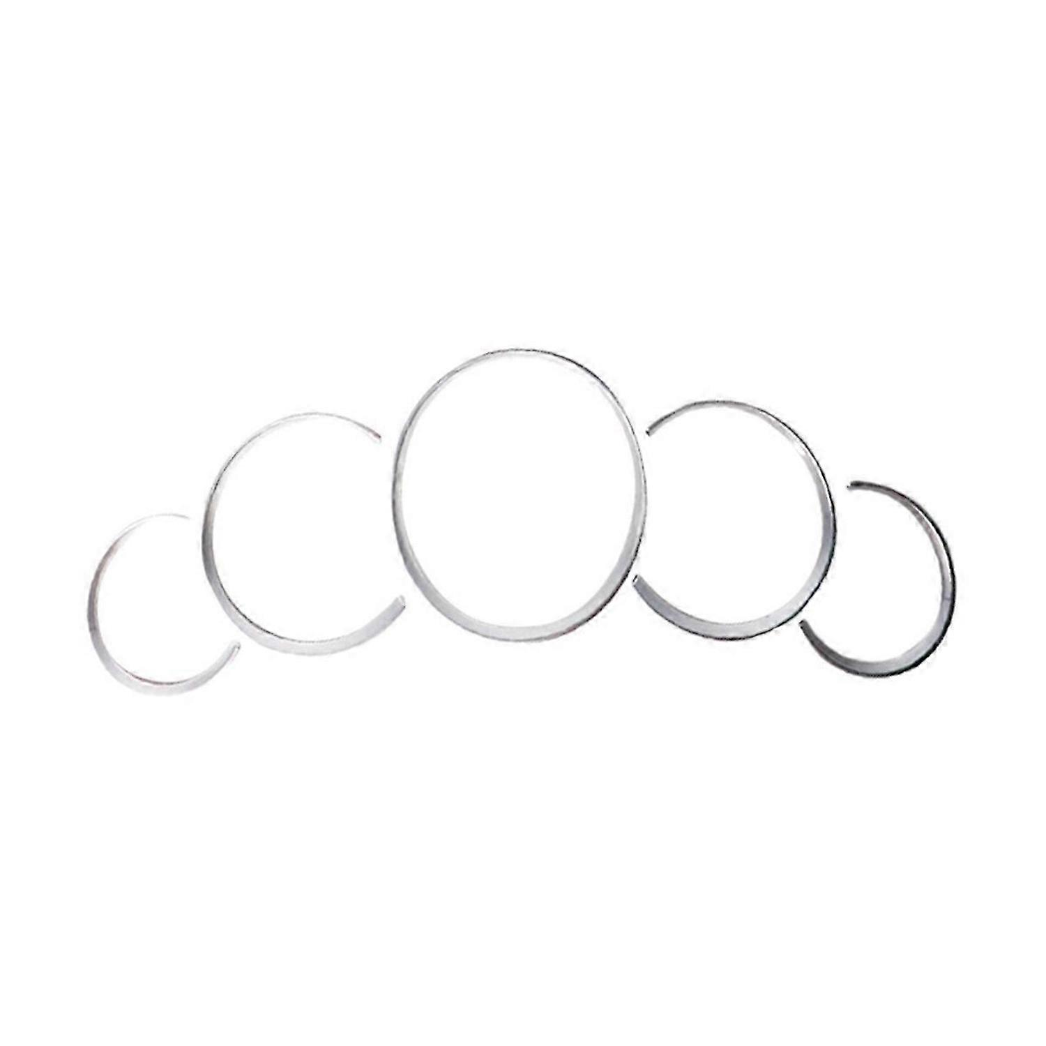 ABS Dashboard Instrument Panel Decorative Ring Cover Trims Sticker for 911