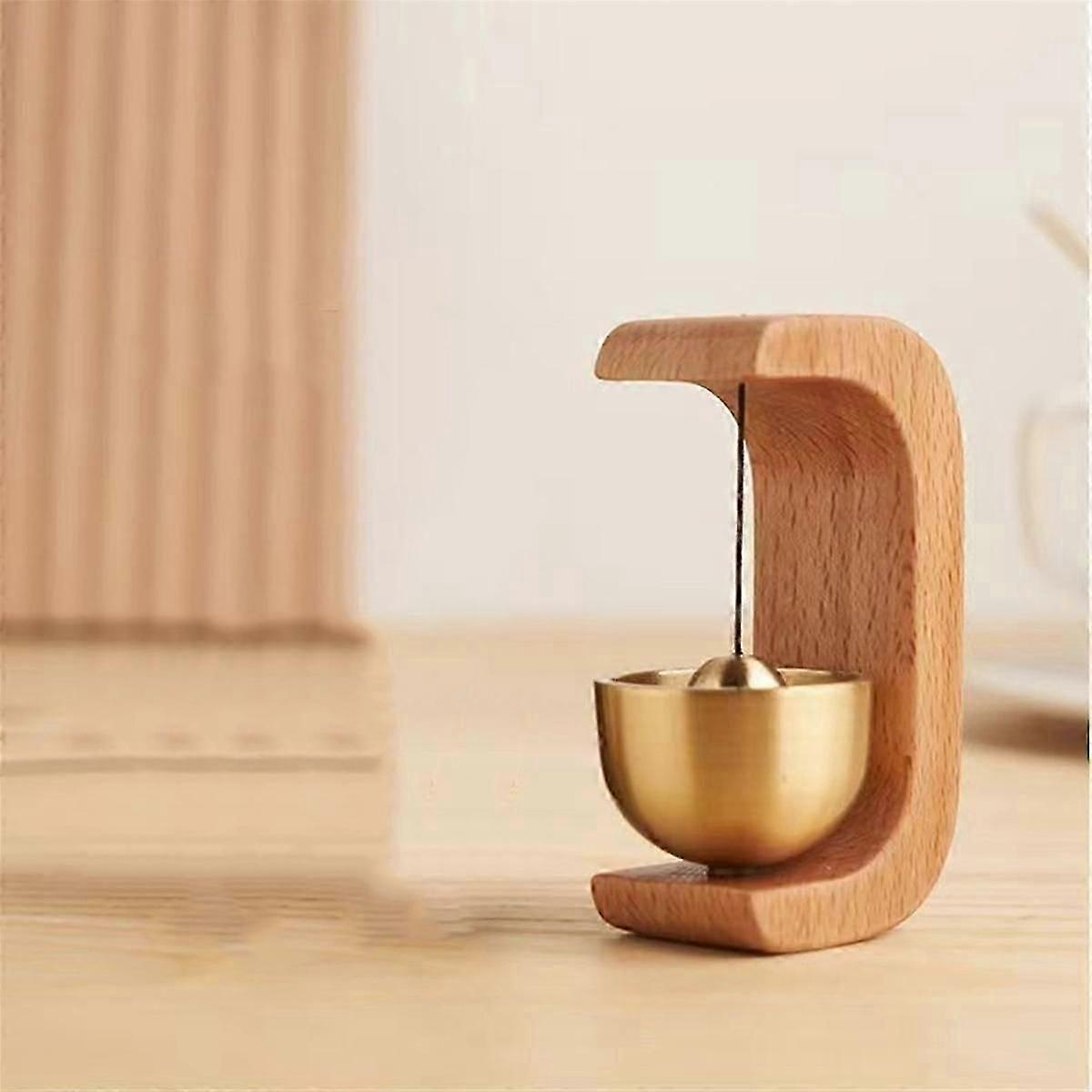 入り口用ドアチャイム、ドア開口部用3個の木製ドアベル店主ベル、磁気ドアベルC