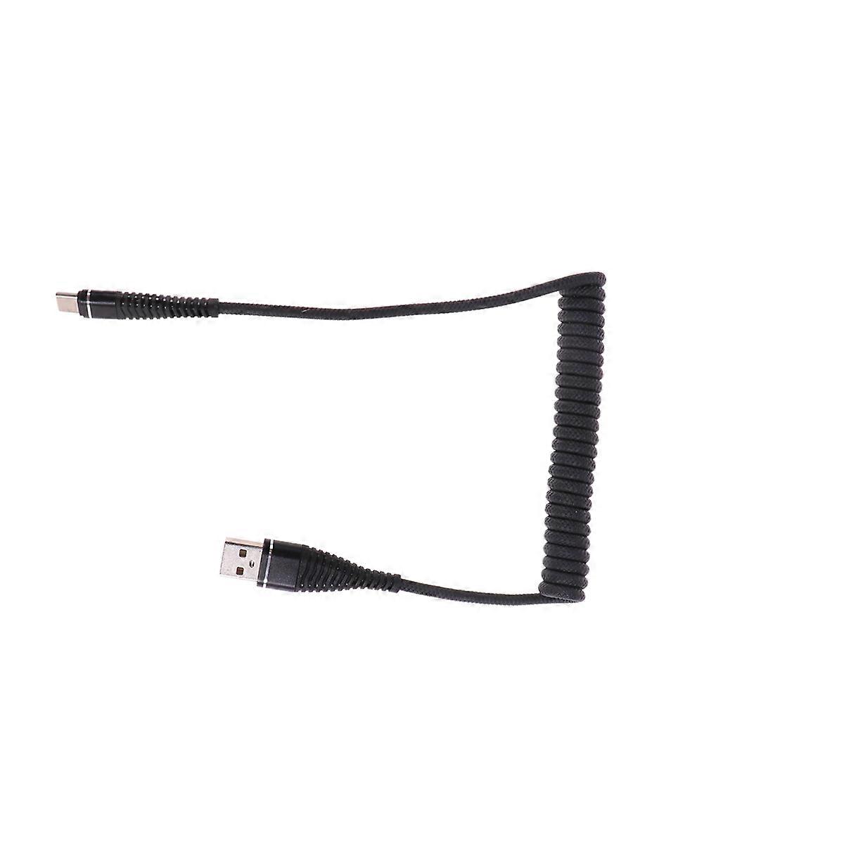 Mobile Phone Charging Cable Telescopic for Useful Data Line Black