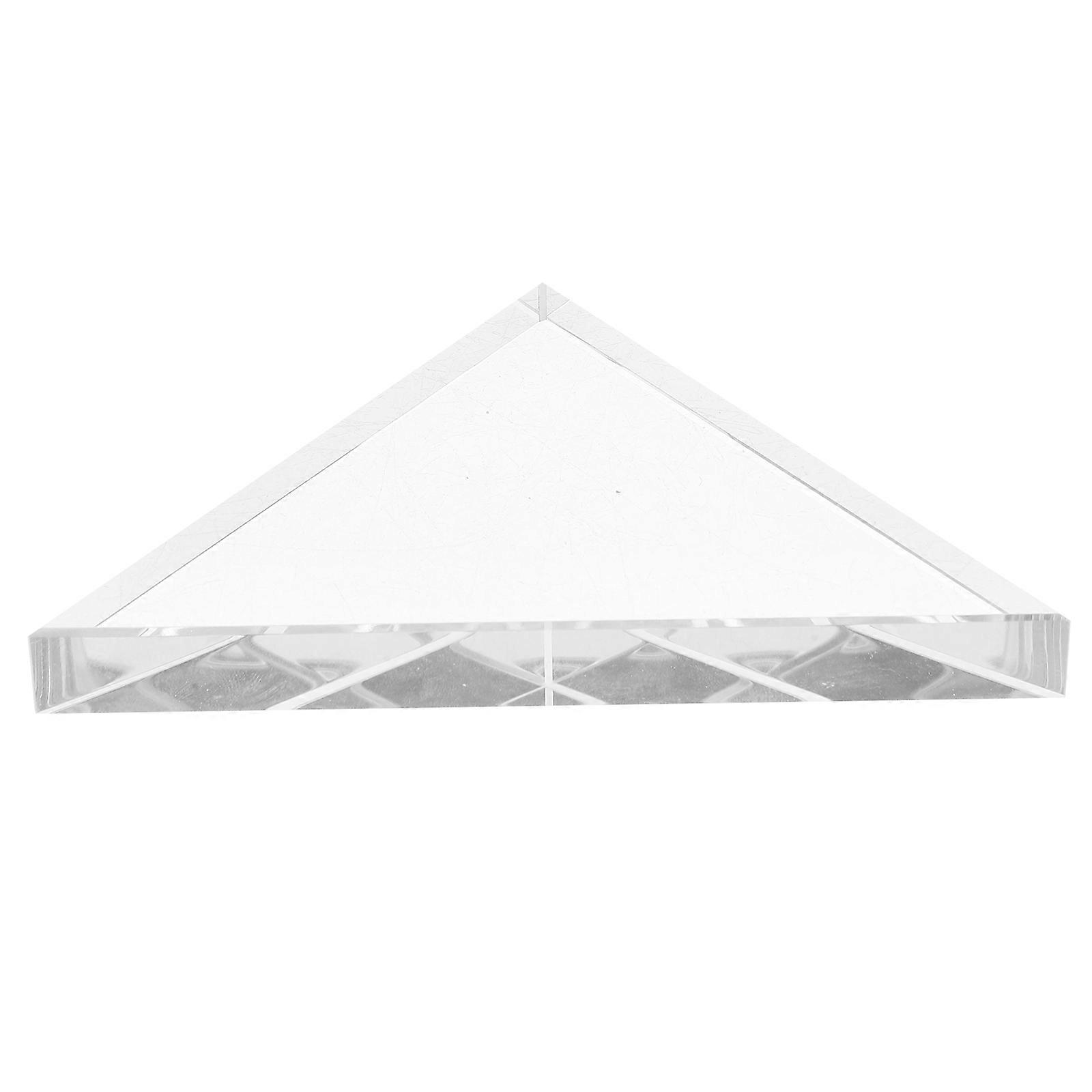 Clear Triangular Prism Optical Glass for Teaching Physics Experiments