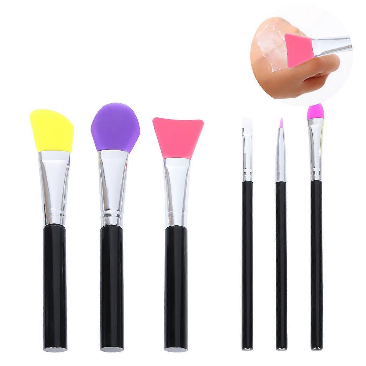 Facemask Brush Silicone Applicator for Face Mask Use 6Pcs Professional Set