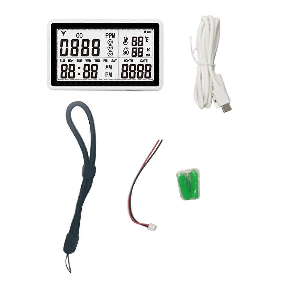 Tuya WiFi CO Meter Temperature & Humidity Tester Air Quality Monitor