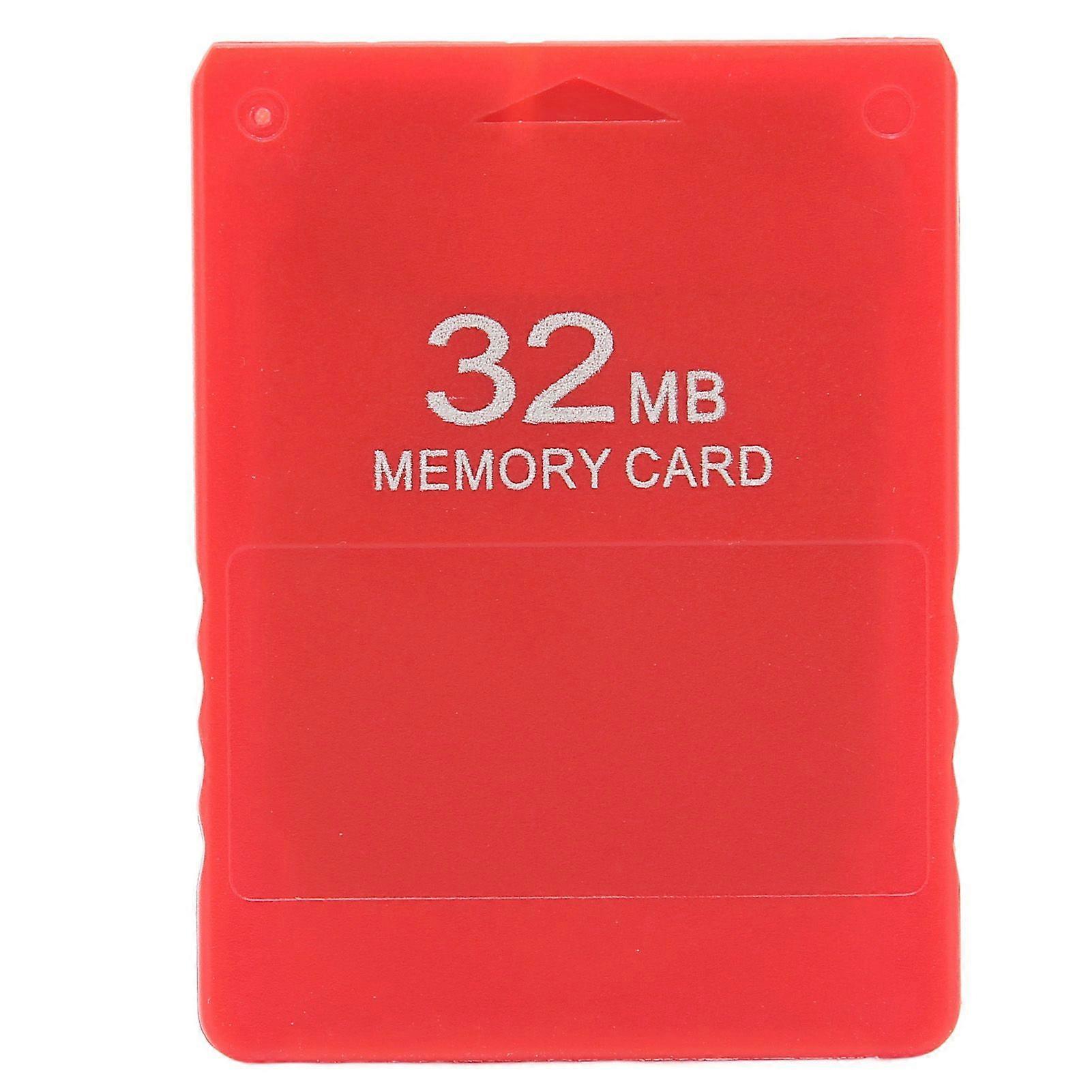 32MB Game Console Memory Card High Speed FMCB1.966 Gaming External Data Card for PS2Red