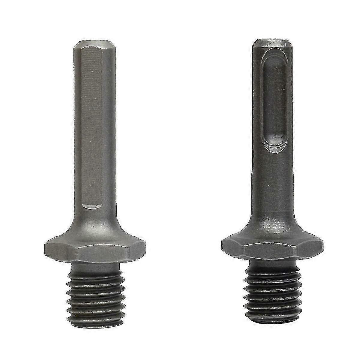 2-Piece M14 Male to SDS Plus Female Adapter Set with Triangle for Grinder and Drill Tools
