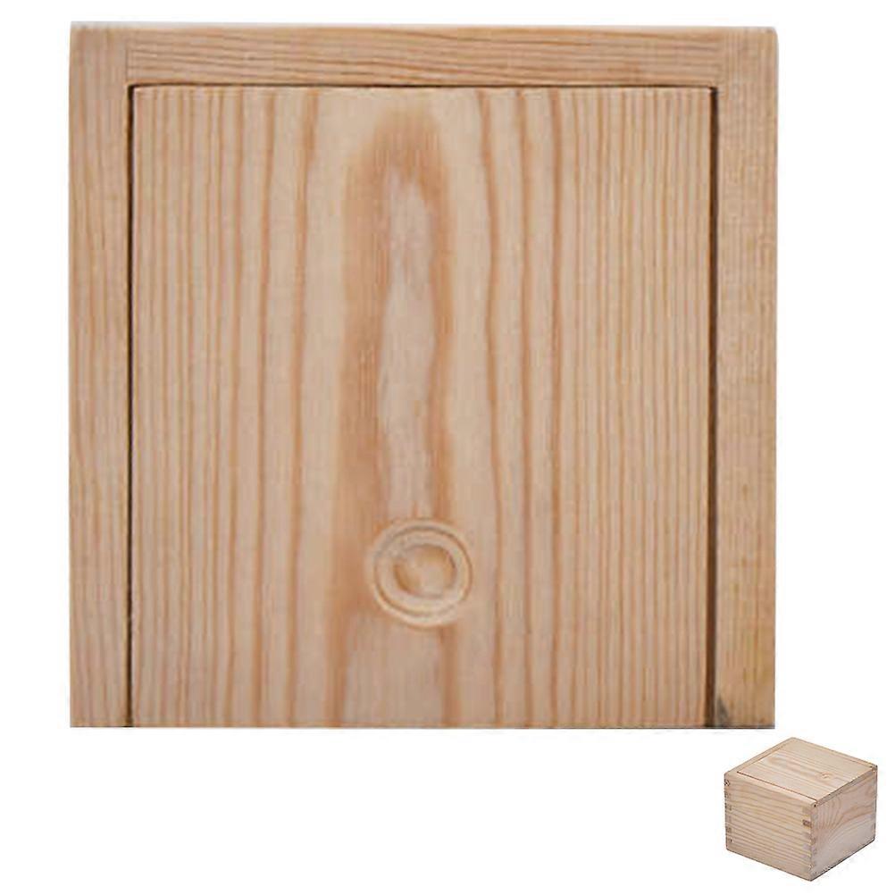 Decorative Wooden Box for Teacup Slide Style with 4Pcs Container