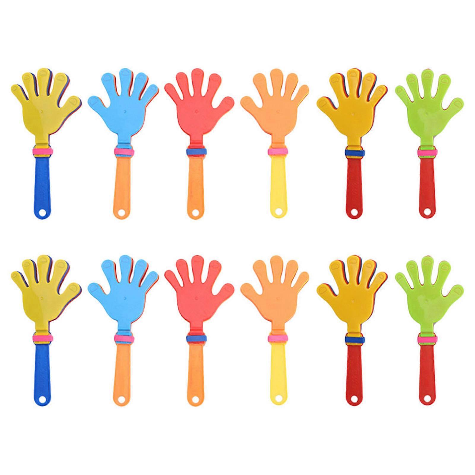 Party Favors Hand Clappers Plastic Toys for Playing 24Pcs Colored Noise Makers