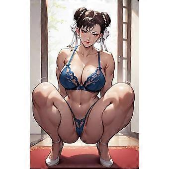 Chun-Li Street Fighter Quebra-cabeças Quebra-cabeças de Madeira Brinquedos Educativos Estilo 0514