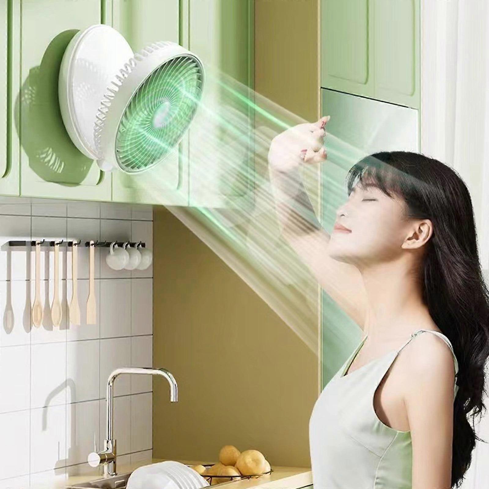 QuLuJing New Wall-mounted Fan, Portable Multi-purpose Rechargeable USB Table Fan for Home Use, Summer Clearance