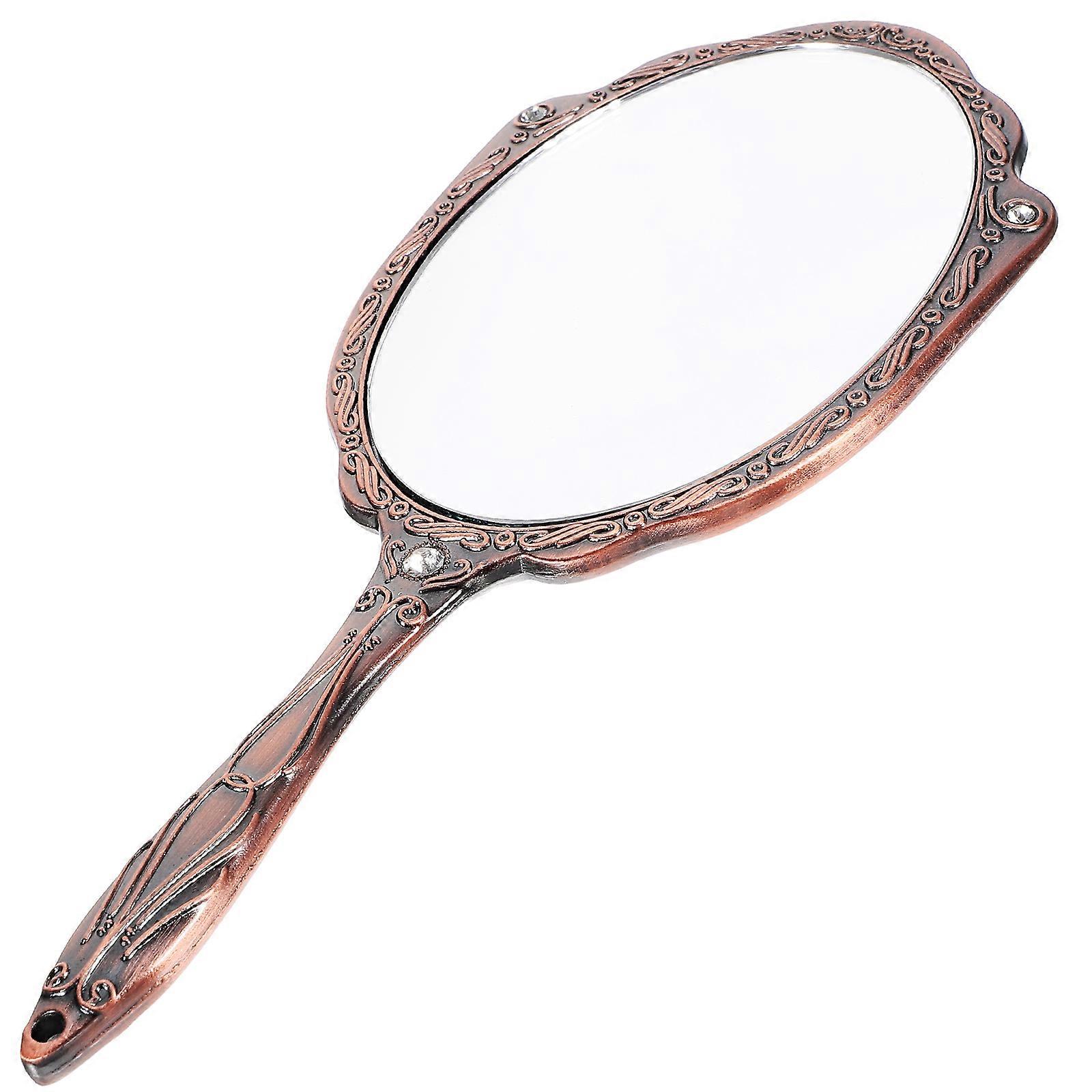 Vintage Handheld Mirror For Personal Use Glass Feature 1Pack
