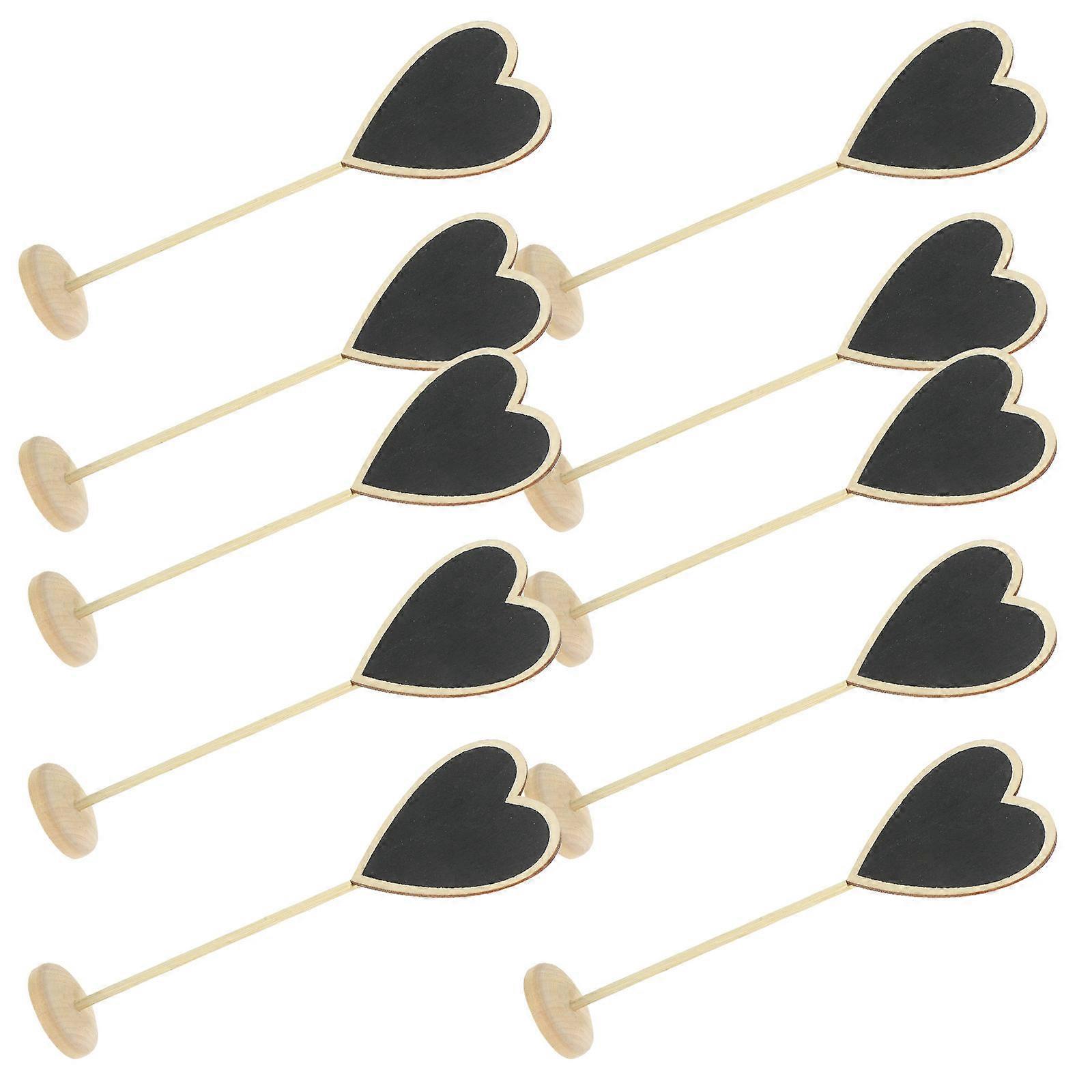 Blackboards Small Announcement Boards for Home Use 60Pcs Wooden Message Boards