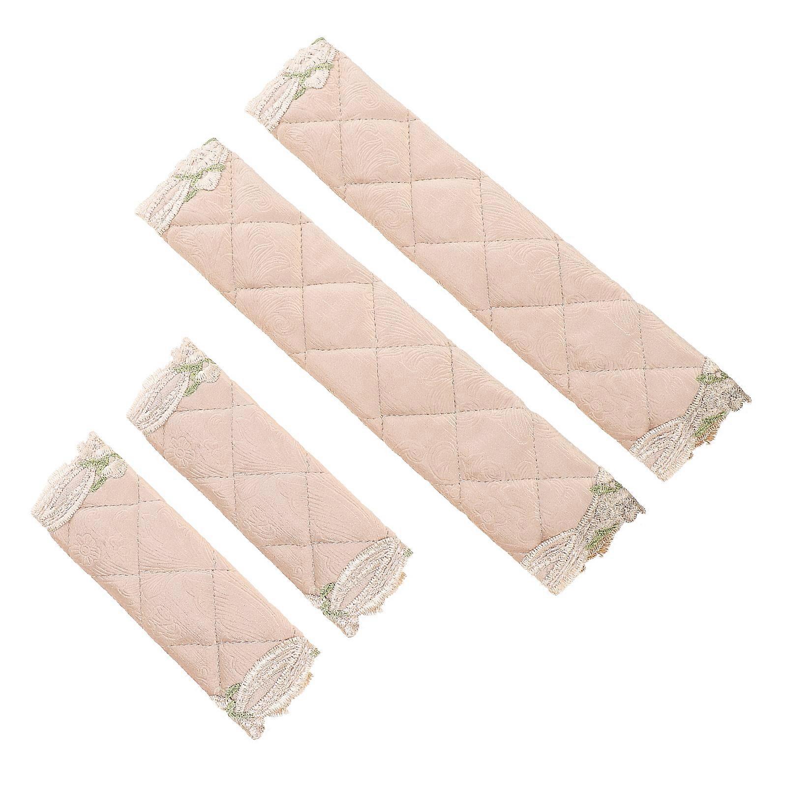 Pink Refrigerator Handle Cover for Kitchen Appliance 8Pcs Floral Pattern Protector