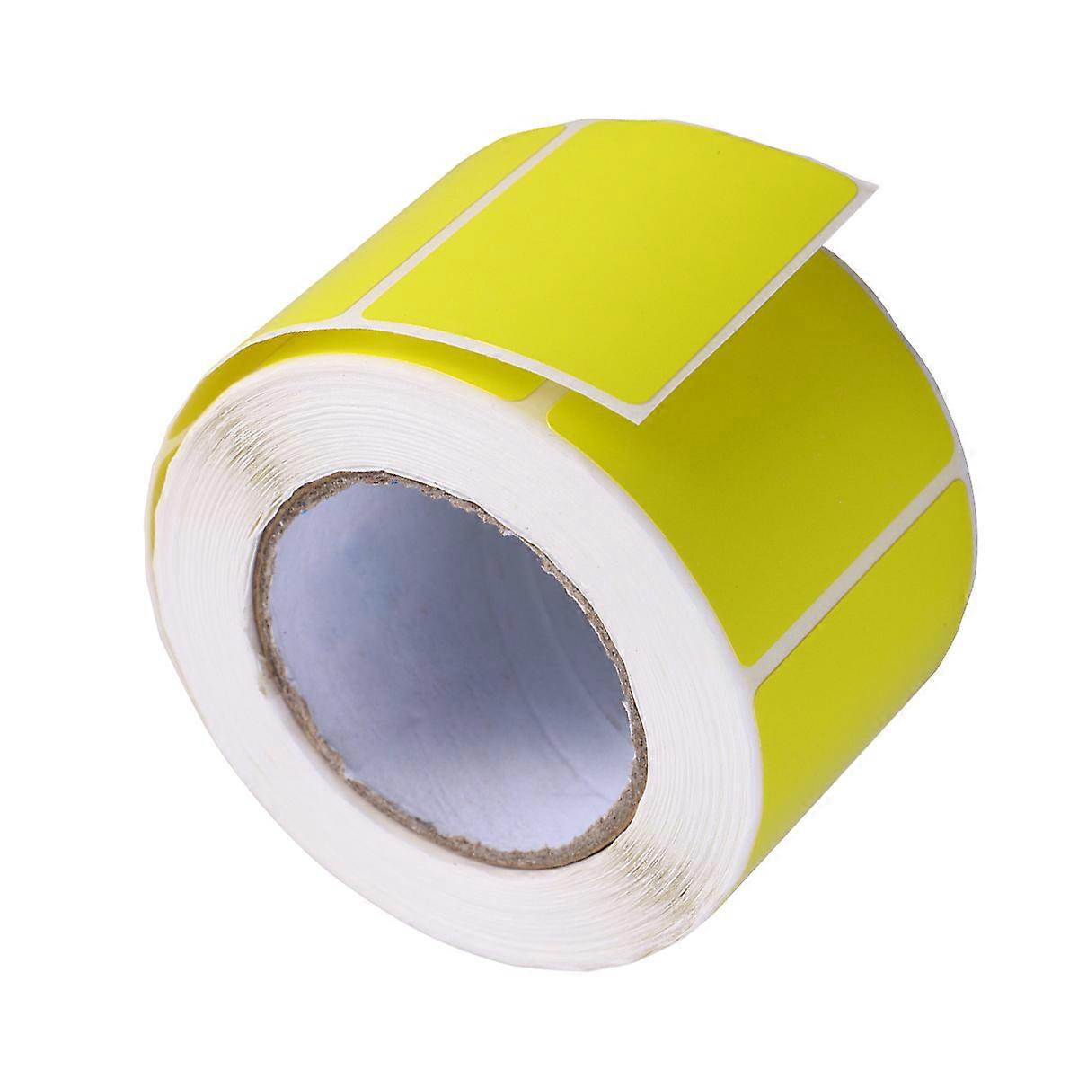 Thermal Transfer Labels Colored Printer Paper for 2Pcs Yellow Stickers