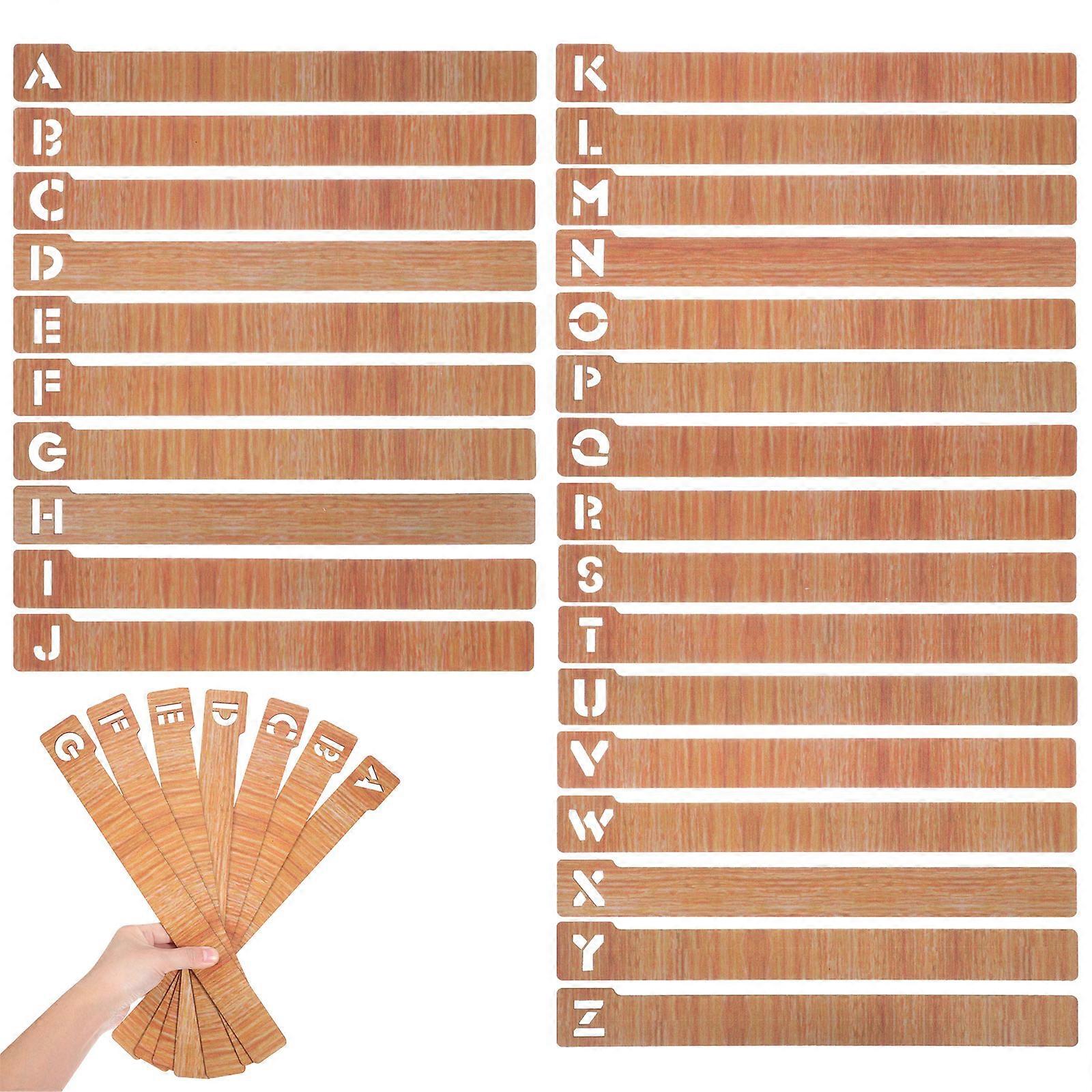 Book Markers for Reading Use with 78Pcs Creative Wooden Initial Bookmarks