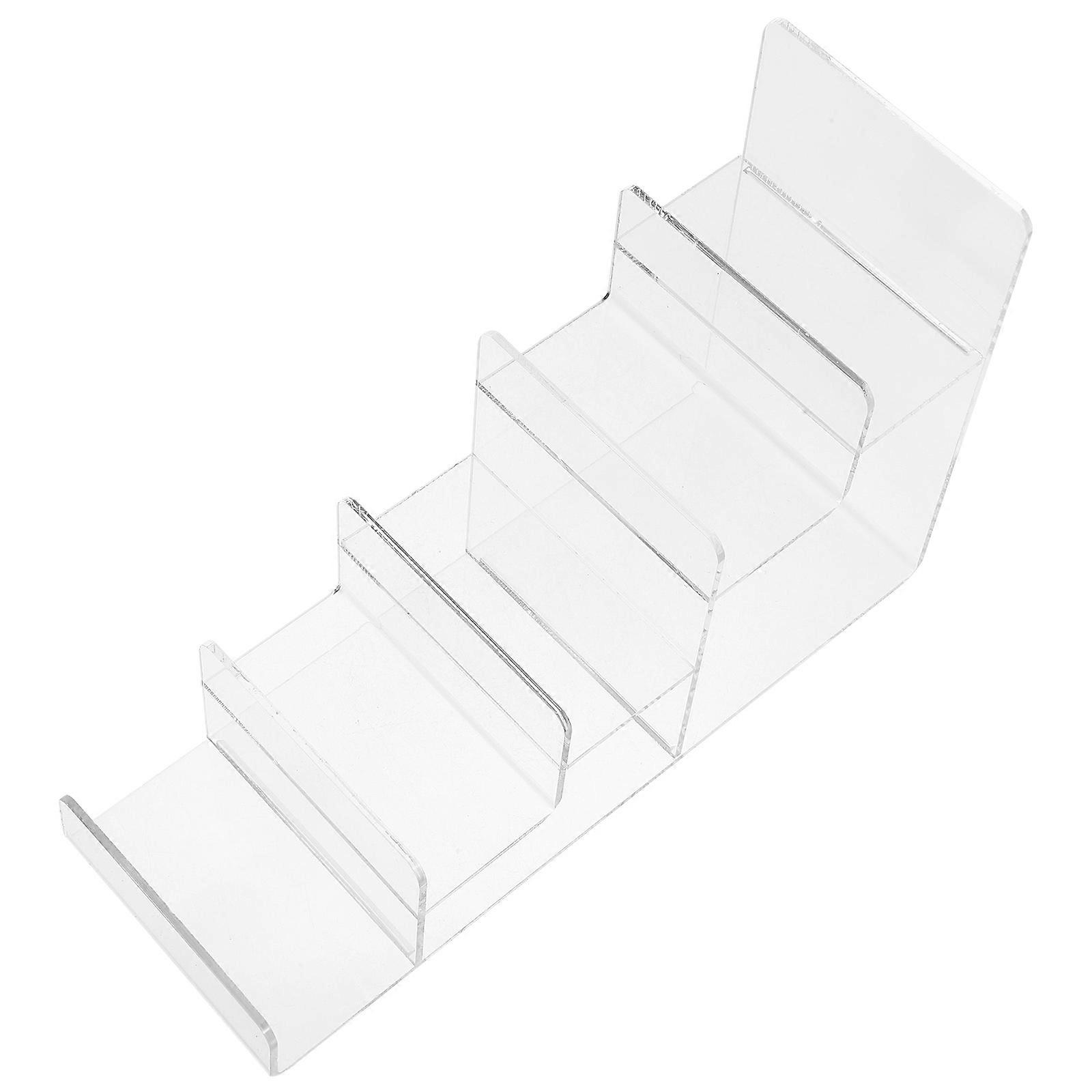 Acrylic Multi-Tier Display Stand 2Pcs For Shopping Malls Rectangular Wallet Storage Rack Featuring Modern And Elegant Style