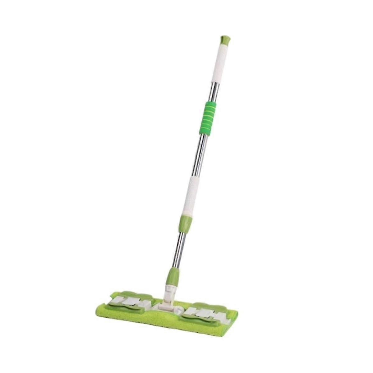 Cleaning Mop Flat Mop Hand Washable Replacement Mop 120cm Green For Floor Cleaning